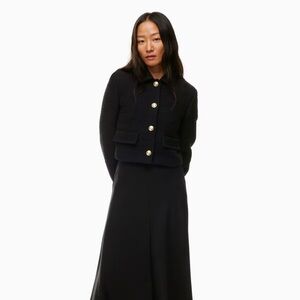 Babton Frances Lady Jacket in textured black with gold hardware